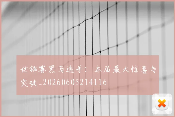 世锦赛黑马选手：本届最大惊喜与突破_20260605214116